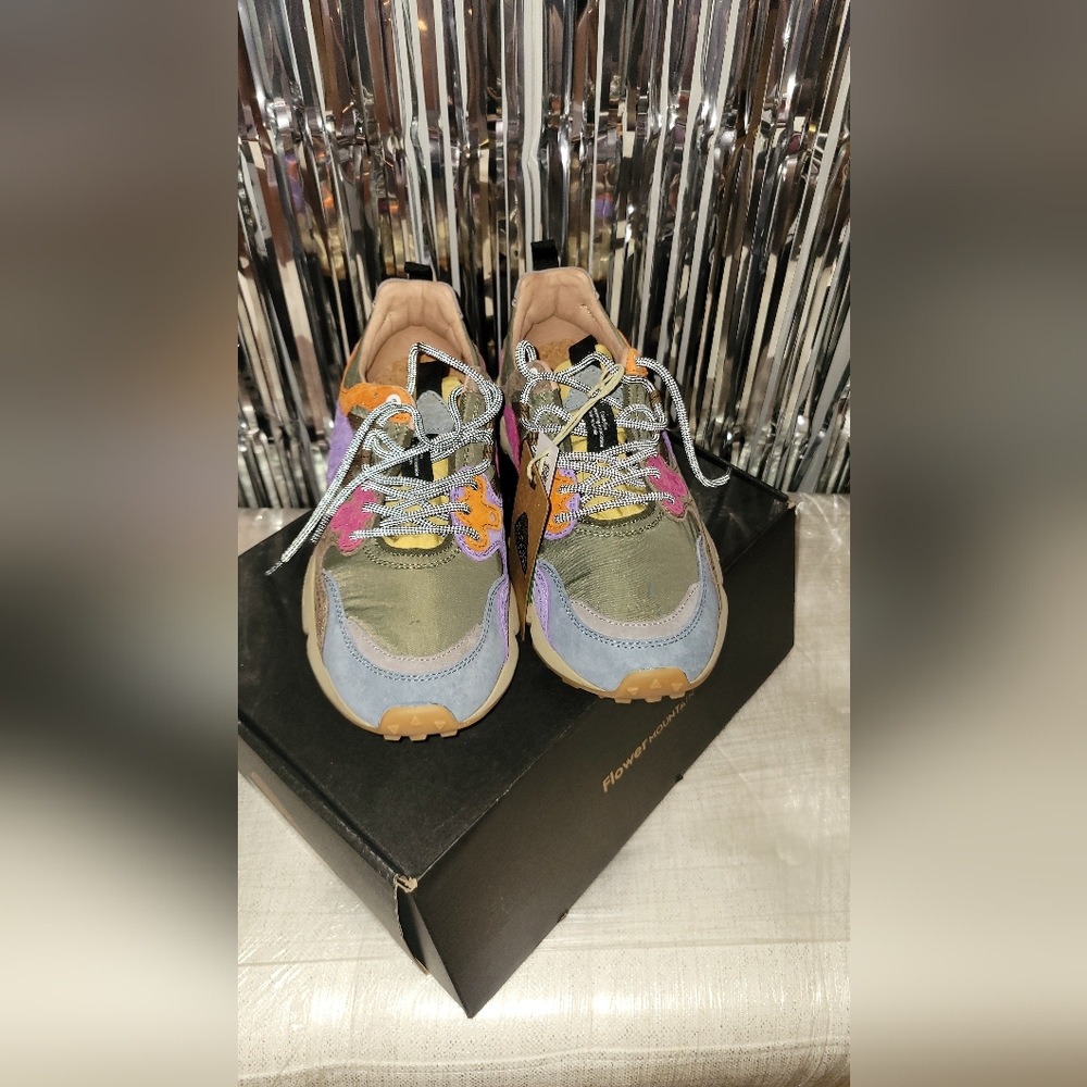 Flower Mountain - Yamano 3 Uni suede nylon (khaki/multi)